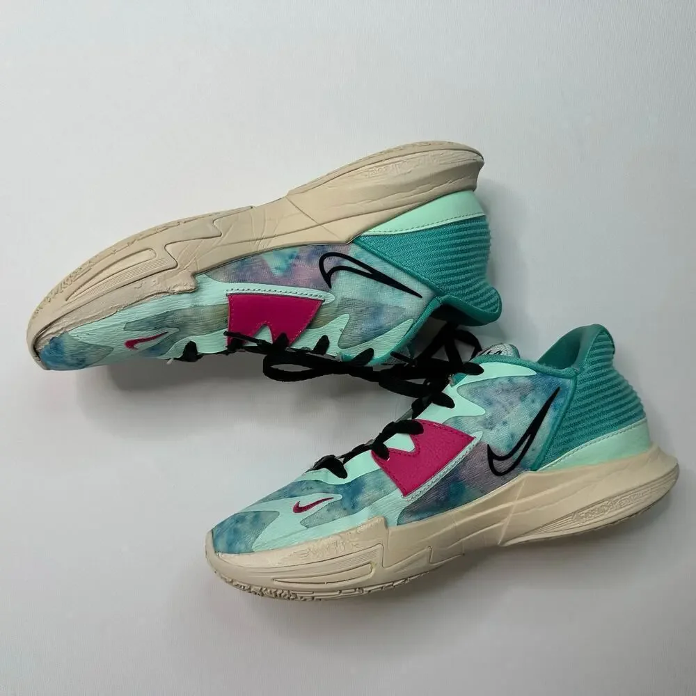 Nike Kyrie 5 Low Community Mens Size 8.5 Blue Basketball Athletic Shoes Sneakers
